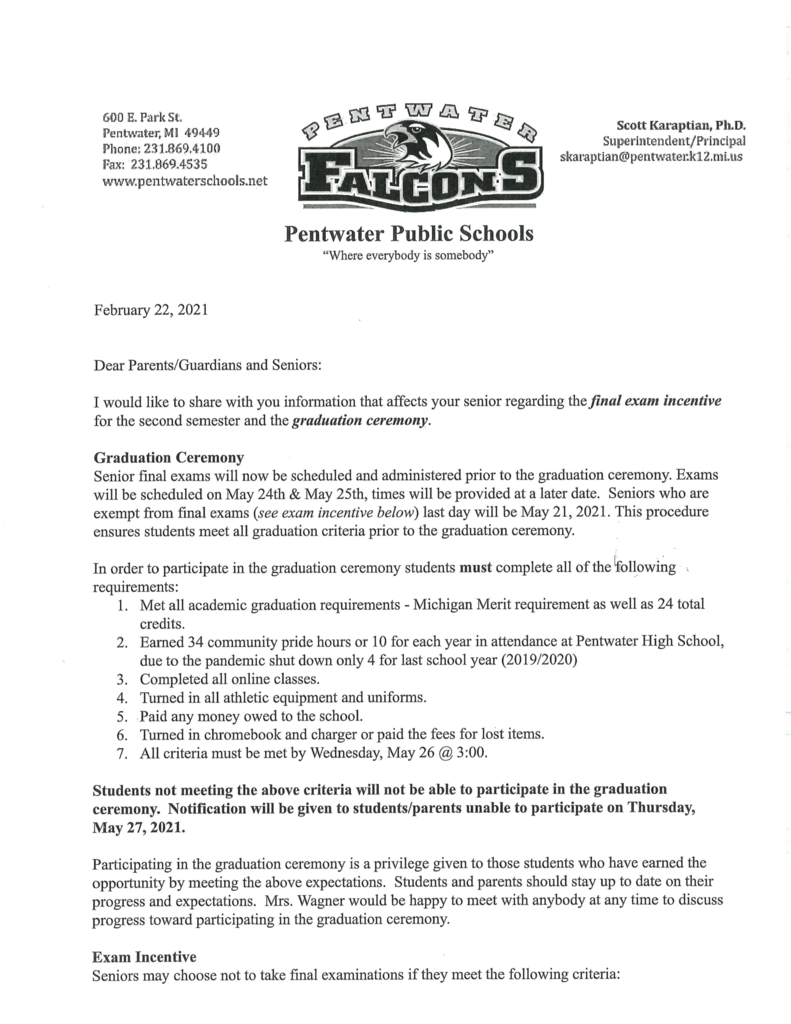 Lisa Wagner Senior Incentive Letter #1