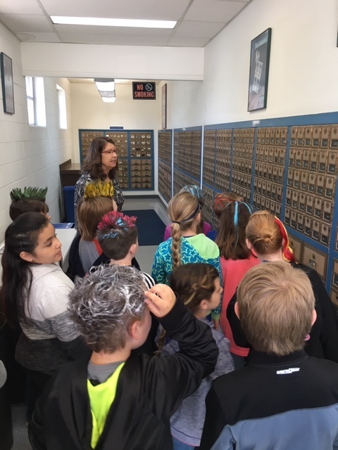3rd Grade students visiting our local post office