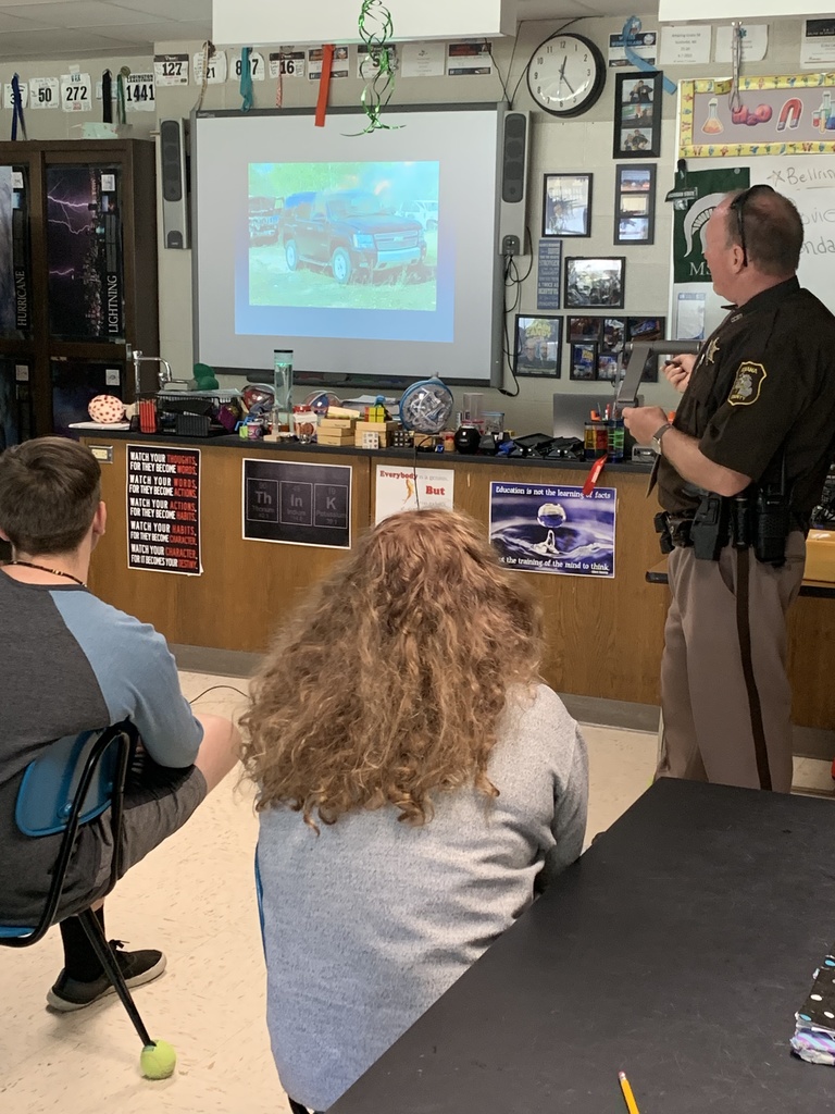 Forensics class visit from Deputy Brown