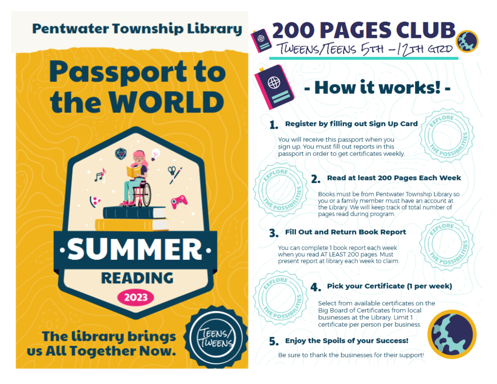 Pentwater Library Summer Reading