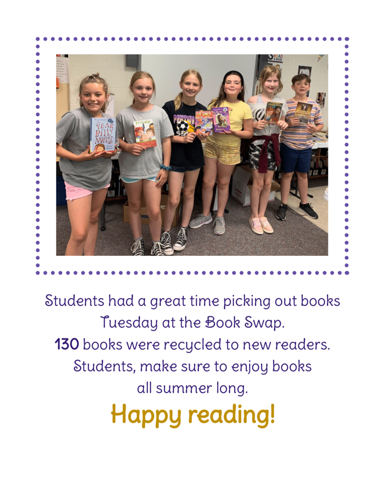 May Book Swap at Pentwater Elementary School